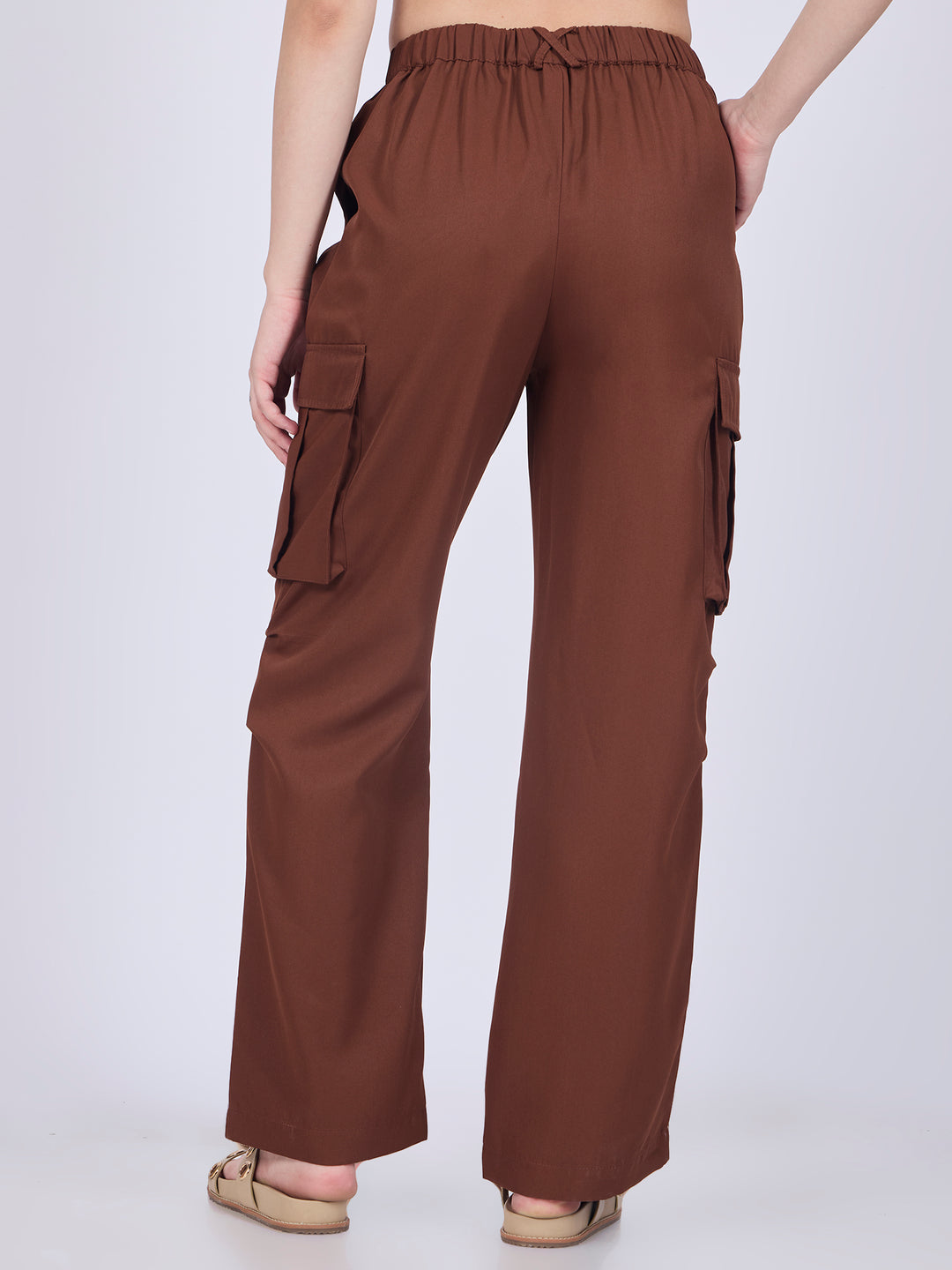 Brown Side Pocket Casual Trouser