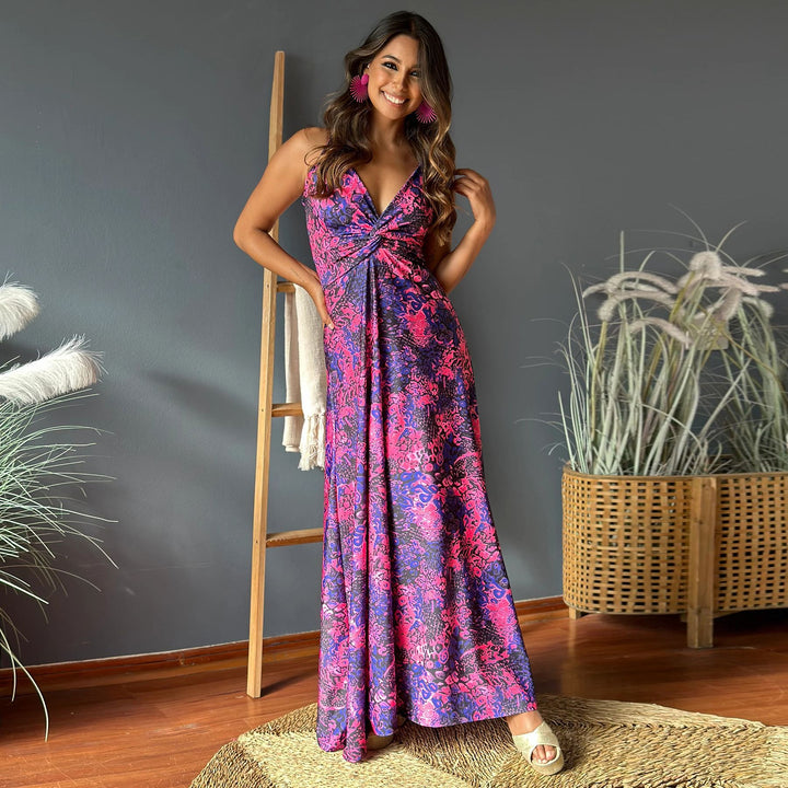 Purple Twisted Knot Detailed Maxi