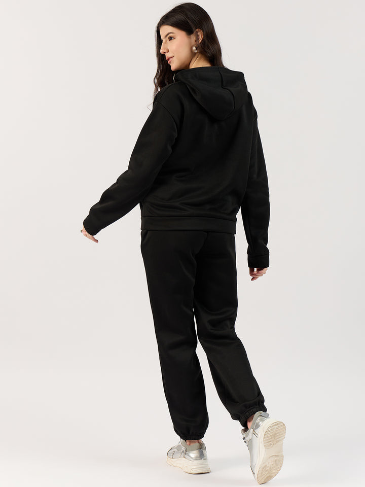 Black Oversized Hoodie Co-Ord Set