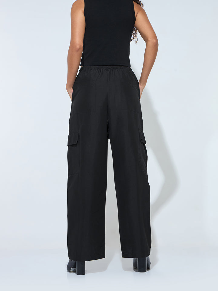 Black Baggy Fit Trouser