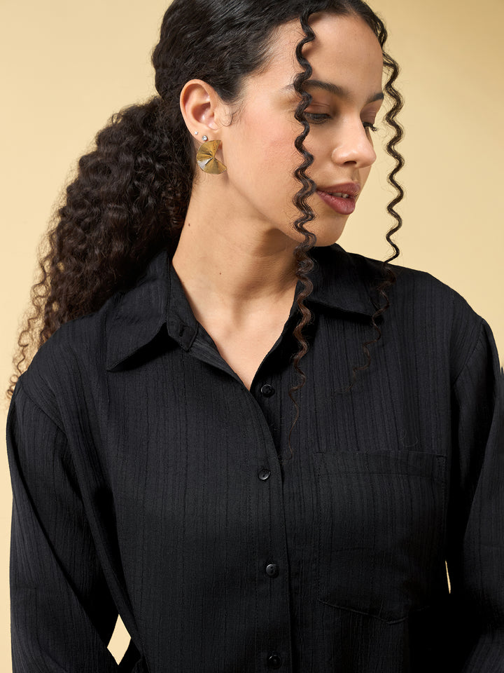 Black Relaxed Fit Shirt