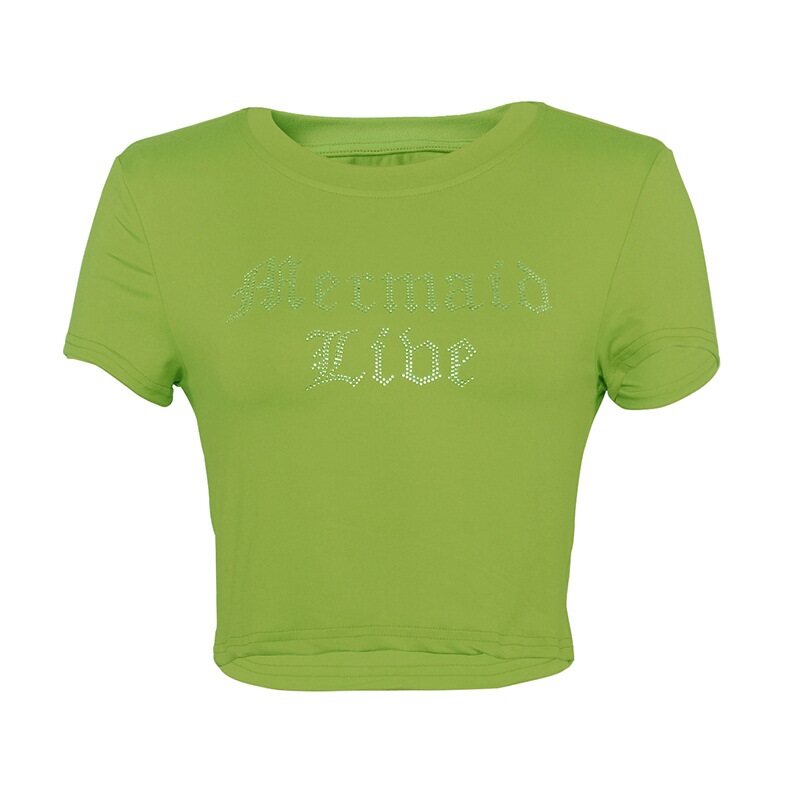 Green Graphic Print Tshirt