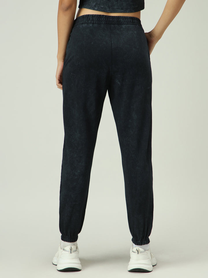Grey Acid Wash Joggers