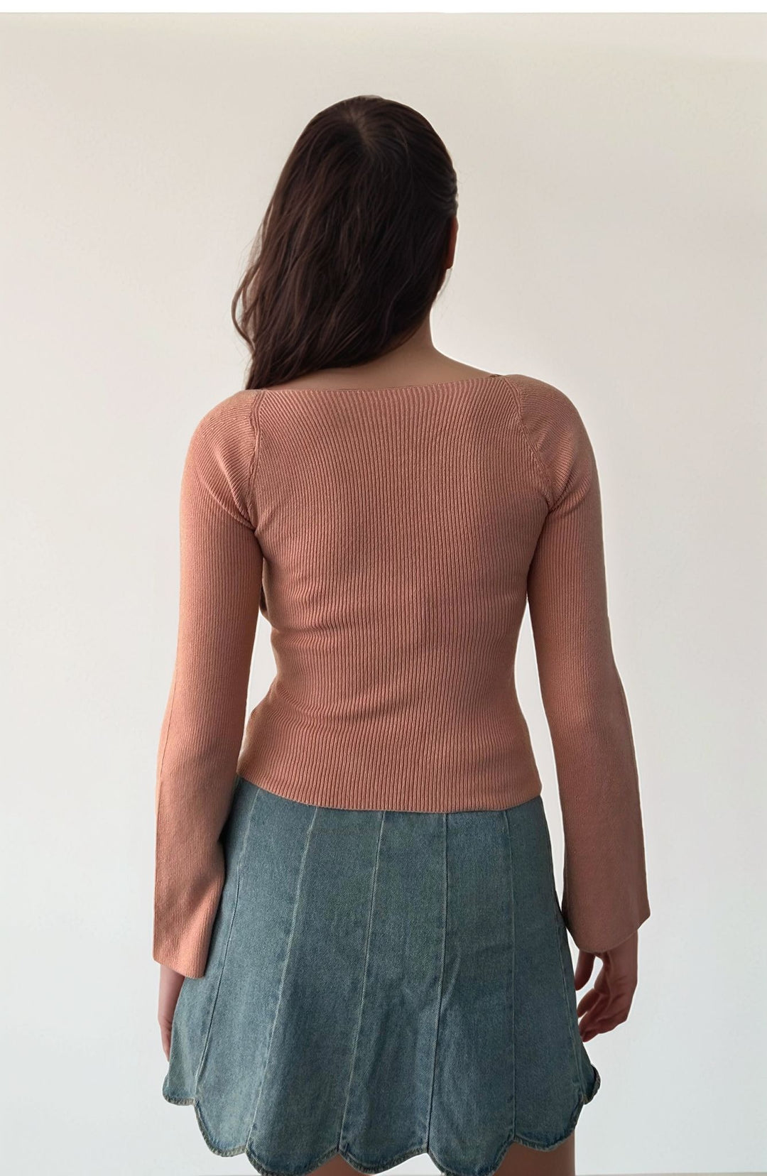 Pink Sweatheart Neckline Flat Top