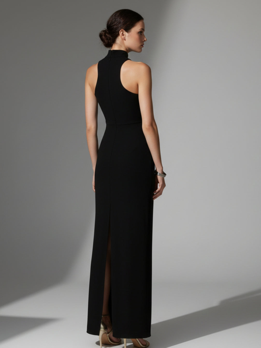 Black Halter Neck Bodycon Dress