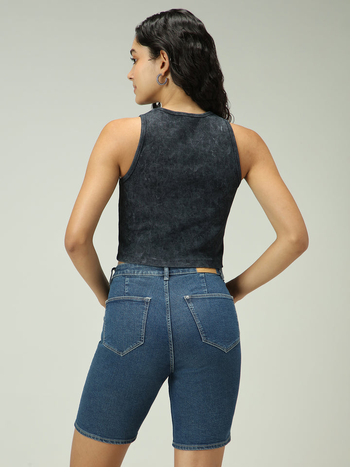 Grey Acid Wash Tank Top