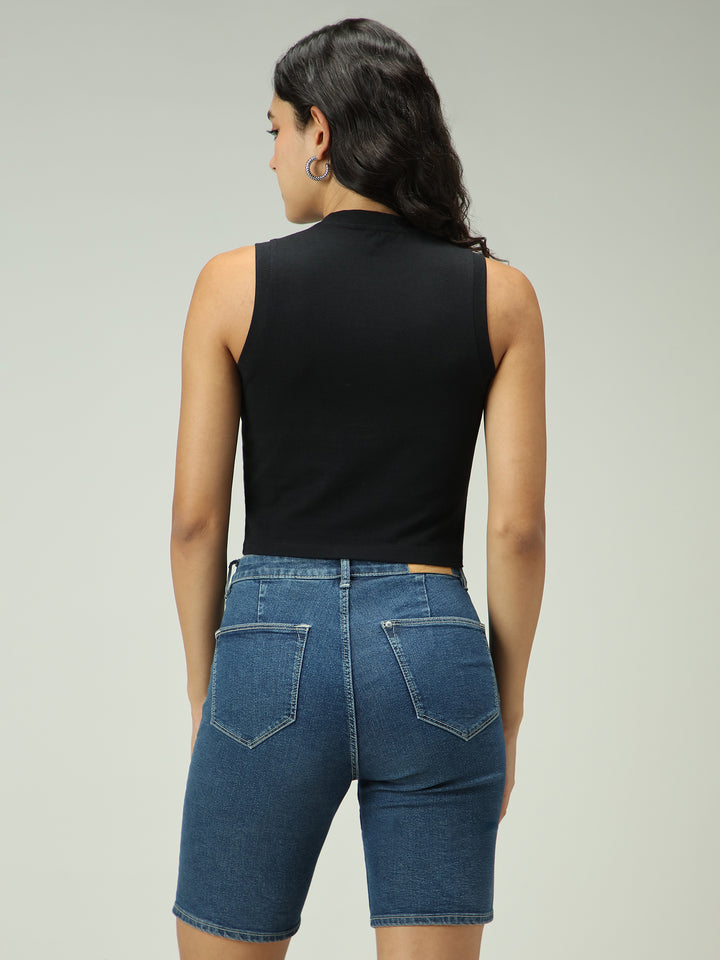 Black Dual Toned Tank