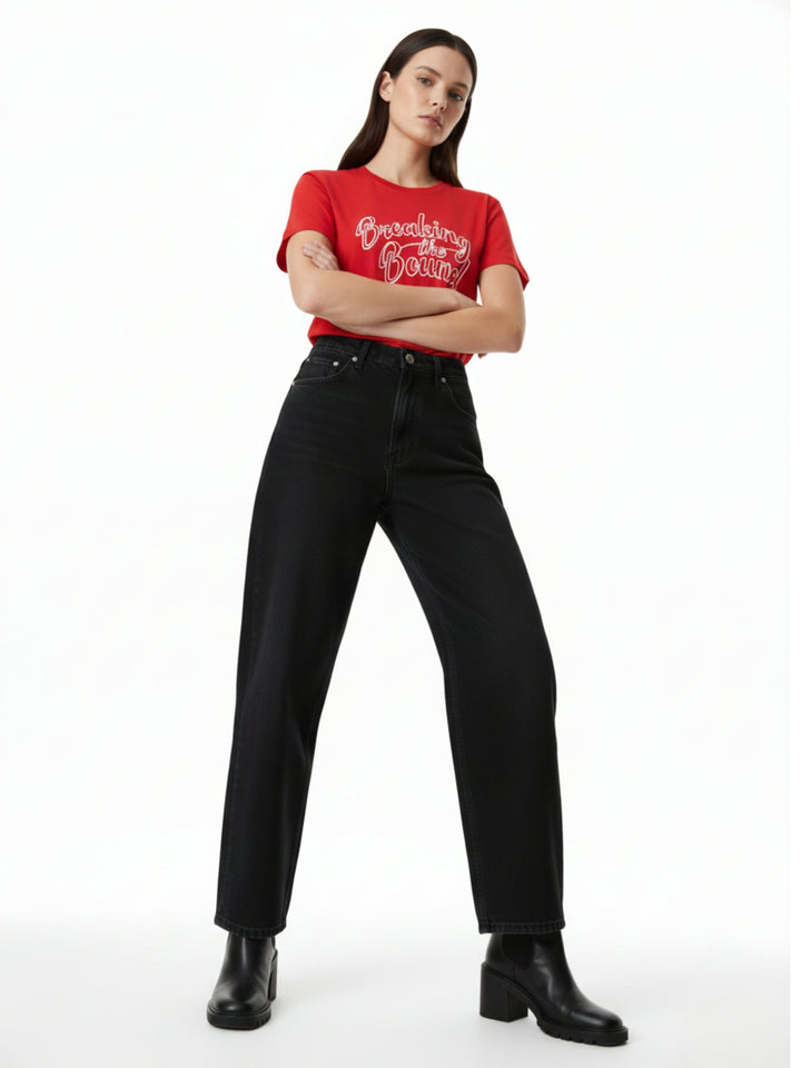 Red Short Sleeves Crew Neck T-Shirt