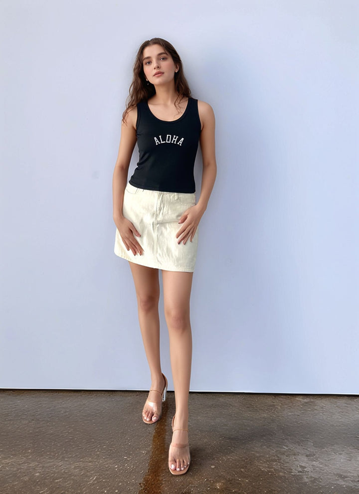 Black Basic Tank Top