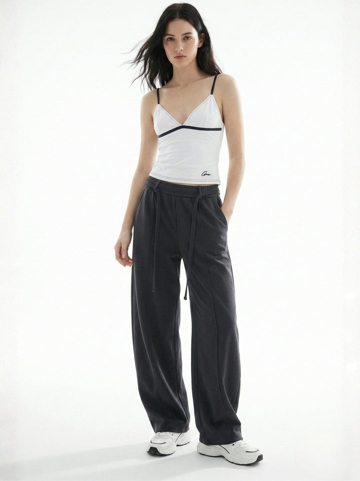 Charcoal High Waist Baggy Pant