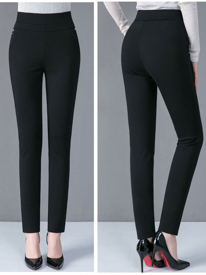 Black Slim-Fit Trousers