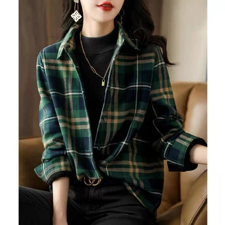 Multi Cheeckered Flanel Long Line Shirt