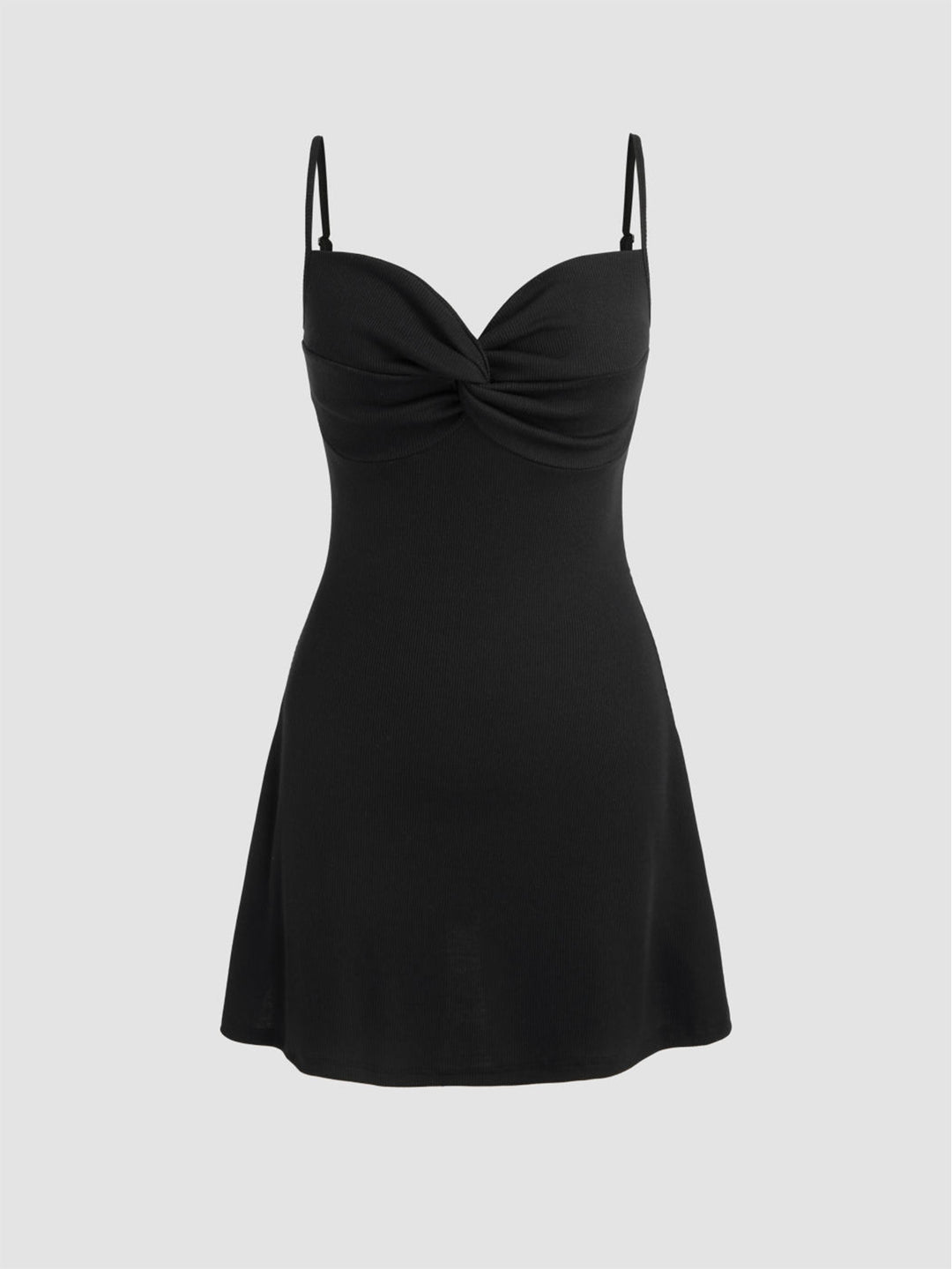 Black Strappy Sweetheart Neckline Dress