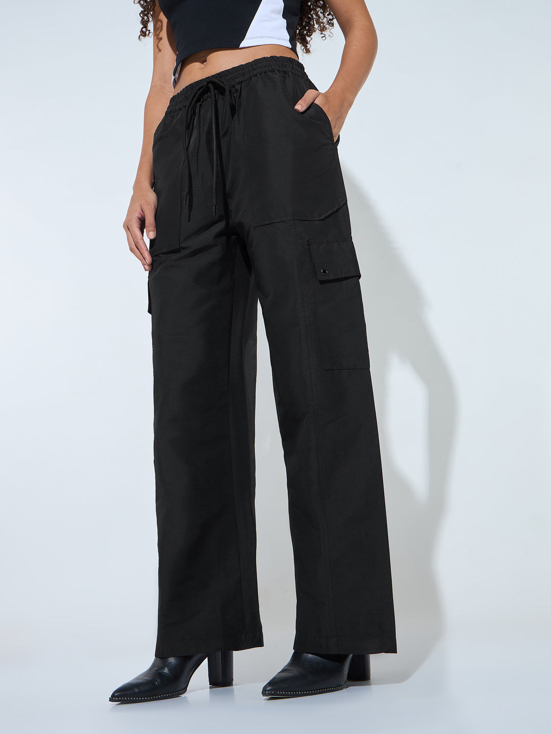 Black Baggy Fit Trouser