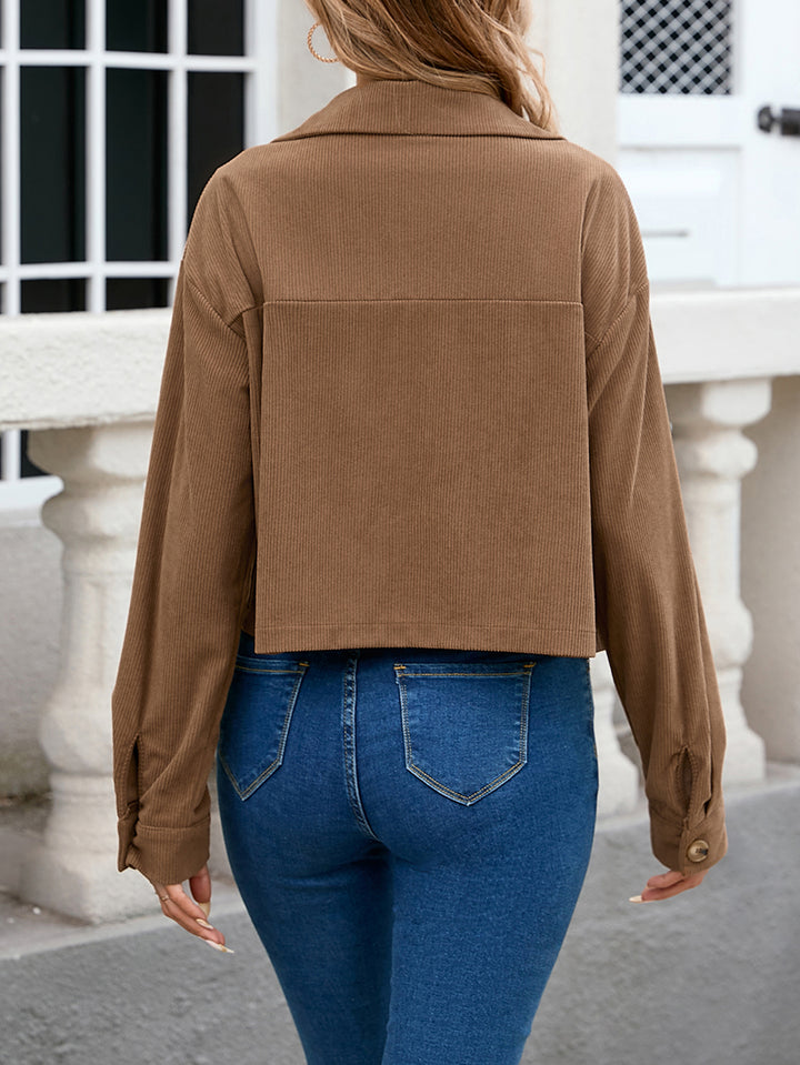 Khaki Full Sleeve Front Button Shirt