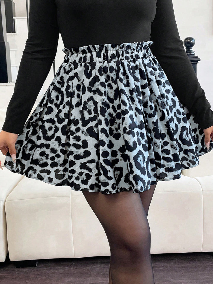 Multi Printed Paper Bag Skirt