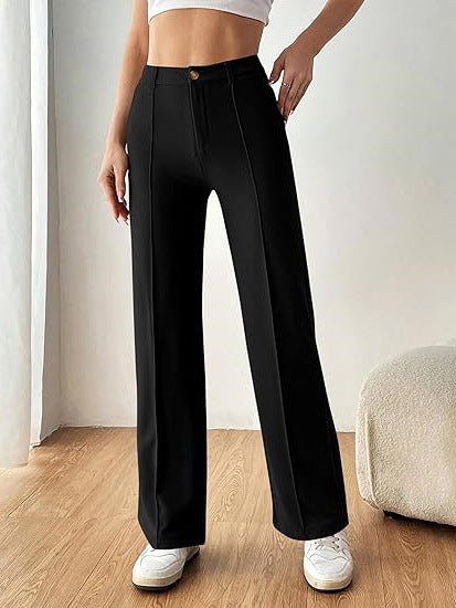 Black Regular Fit Pants