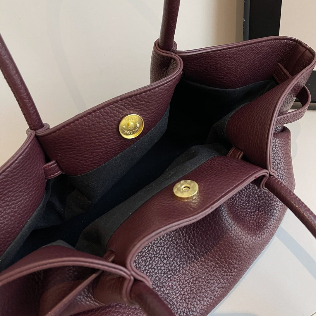 Red Curveline Shoulder Bag