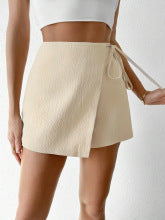 Cream Wrap Regular Fit Skort