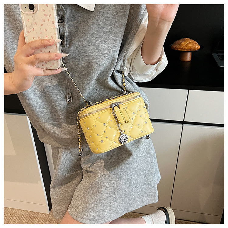 Yellow Mini Squarebox Handbag