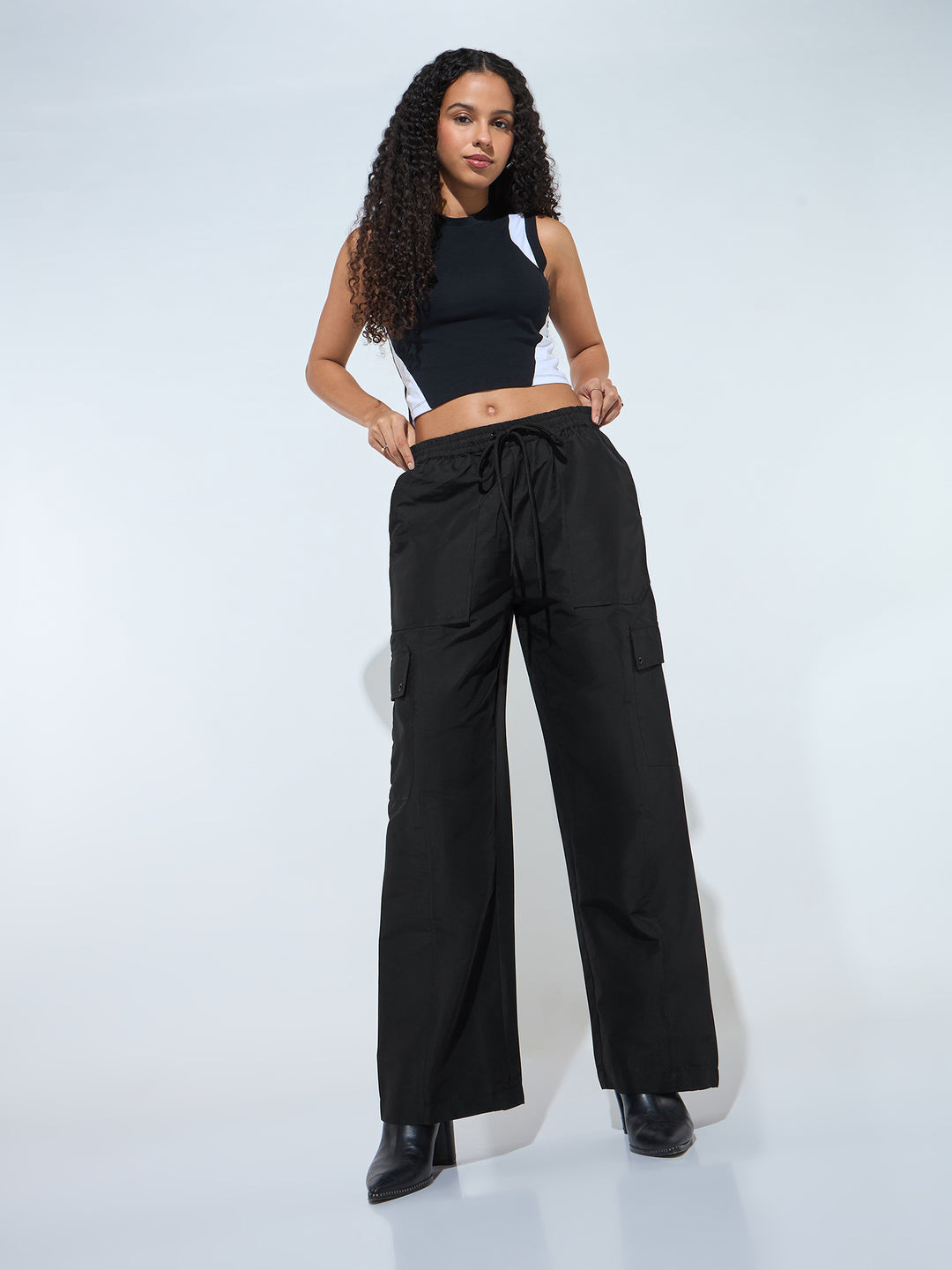 Black Baggy Fit Trouser