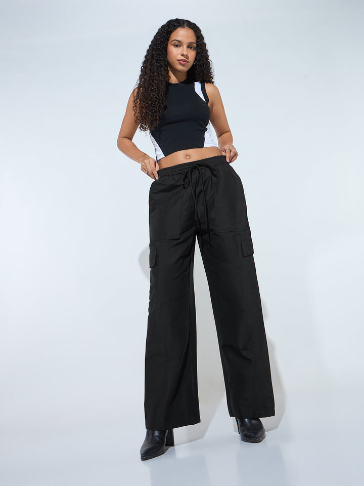 Black Baggy Fit Trouser