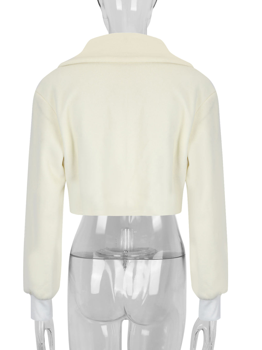 Off White Full sleeve big collar sweatshirt