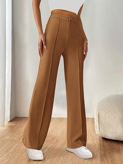 Brown Regular Fit Pants