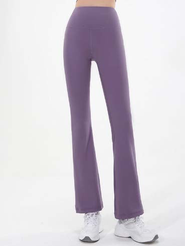 Purple Fit Flared Trouser