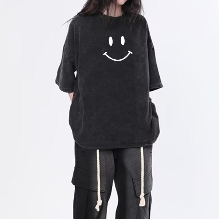 Black Chest Pribt Graphic Tshirt