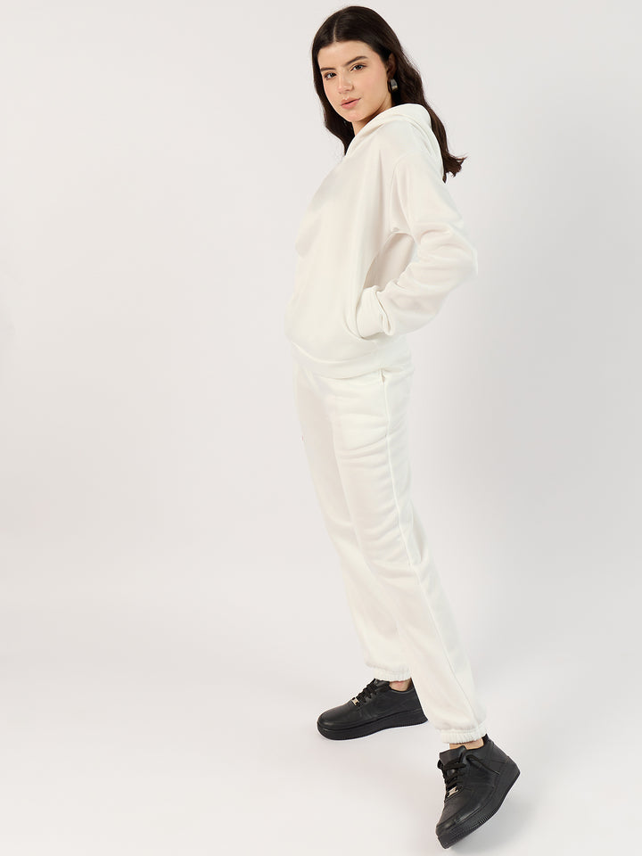 White Oversized Hoodie Co-Ord Set