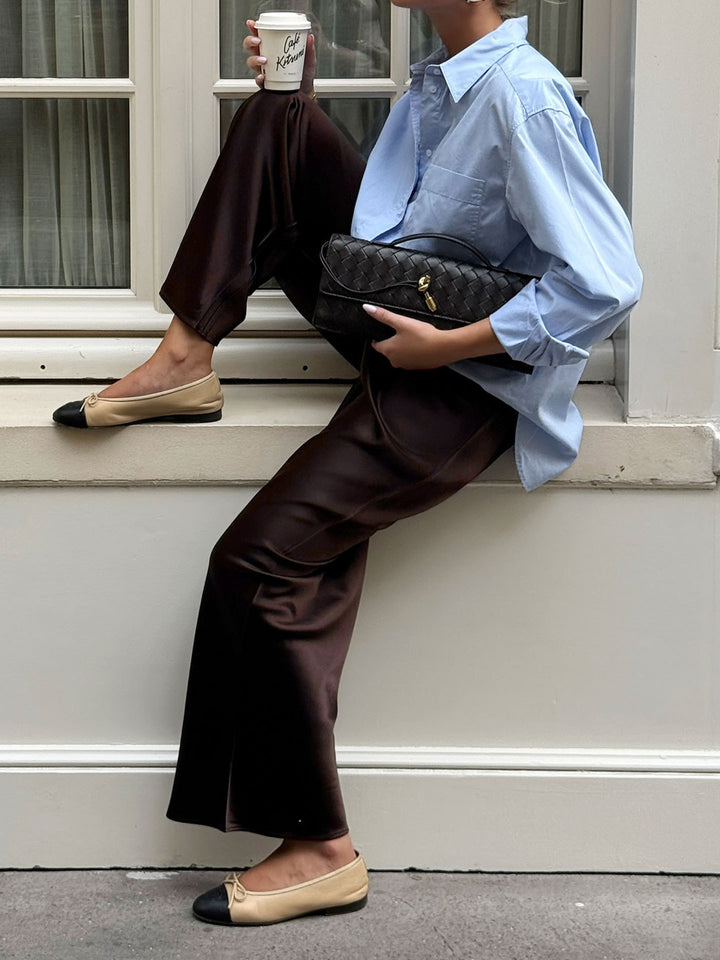 Brown Wide Leg Pant