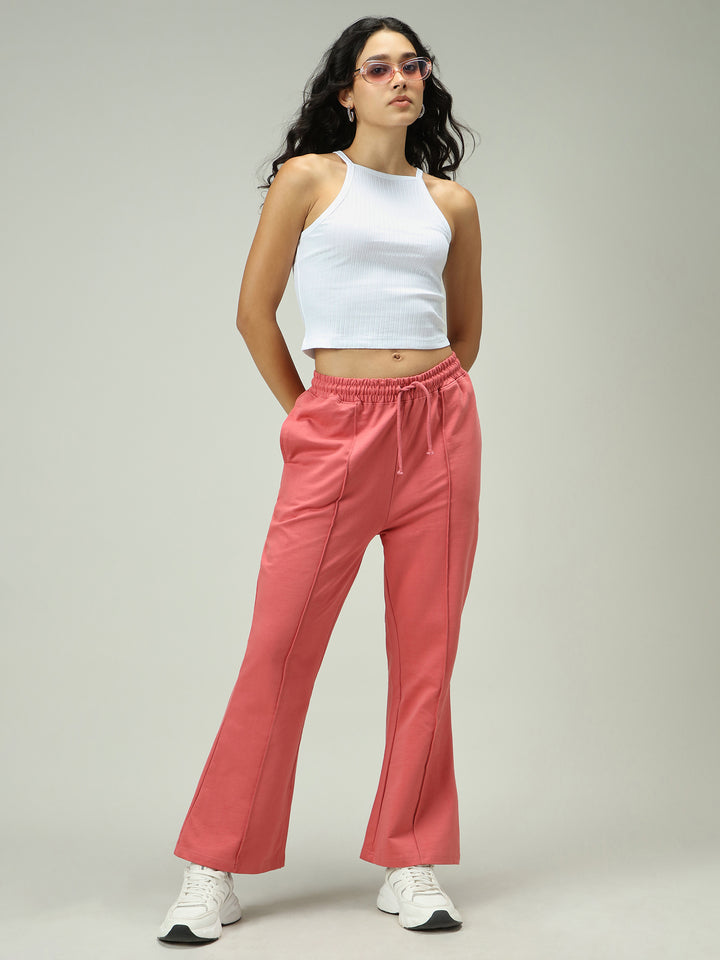 White High Neck Thick Spaced Rib Top