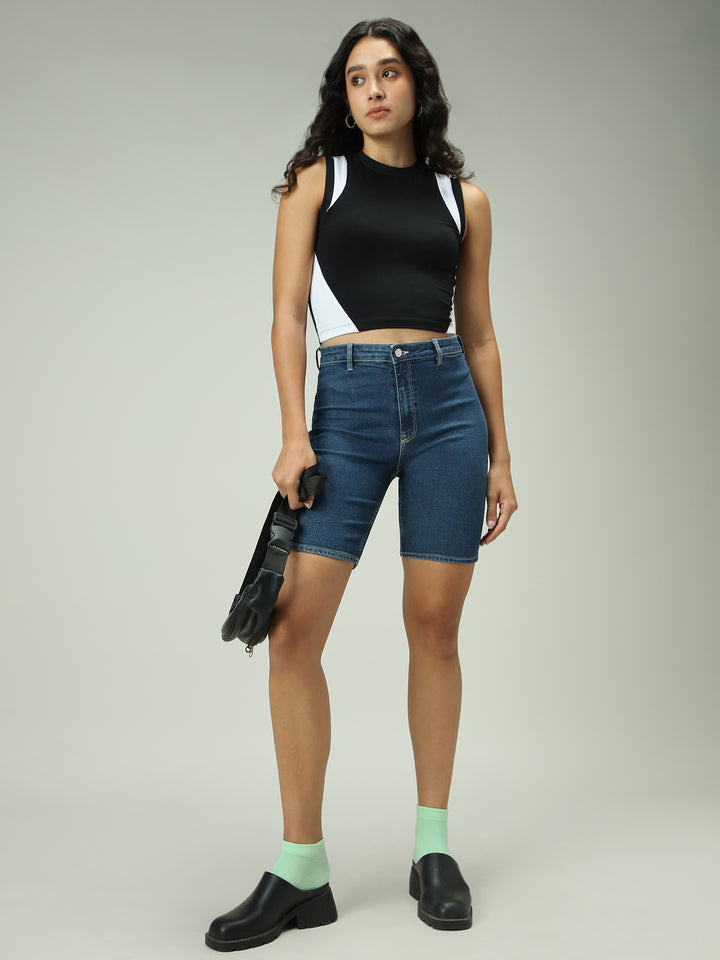 Black Dual Toned Tank