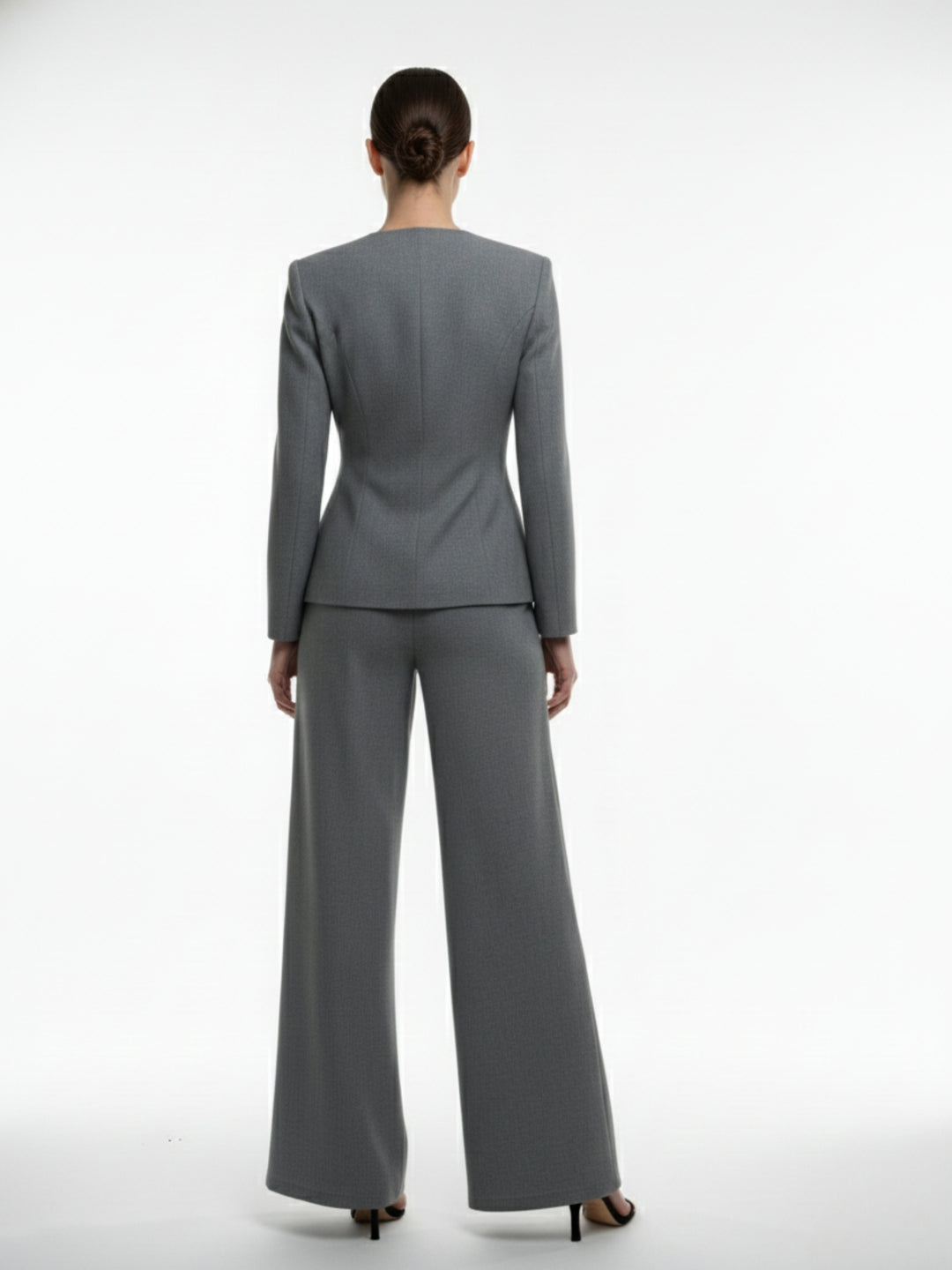 Grey Suit And Pant Co-Ord Set