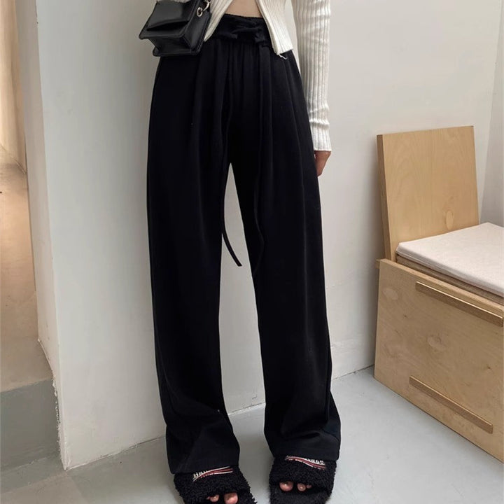 Solid Black High Waist Jogger