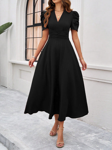 slim fit dress slacks Shop Black Fit And Flare Midi Dress - for Women | OUTZIDR
