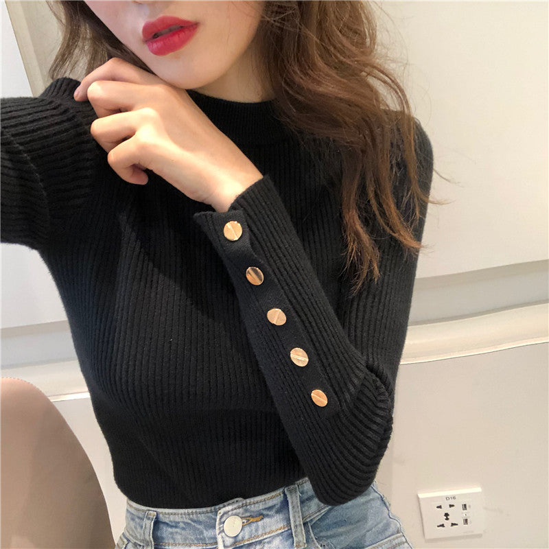 Black Colour High Neck Top