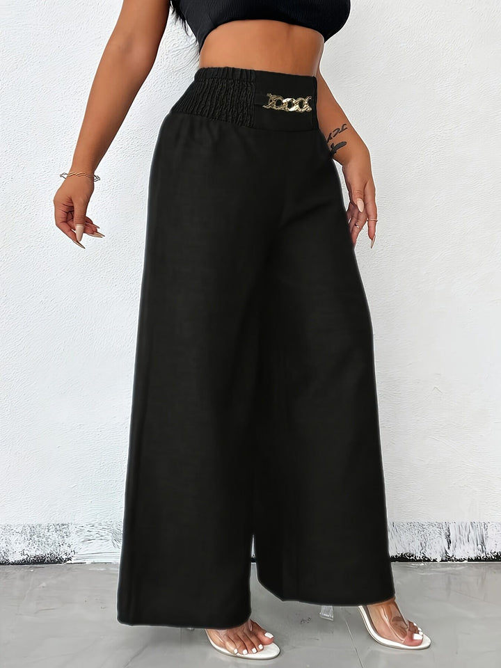 Black Wide Leg Trousers