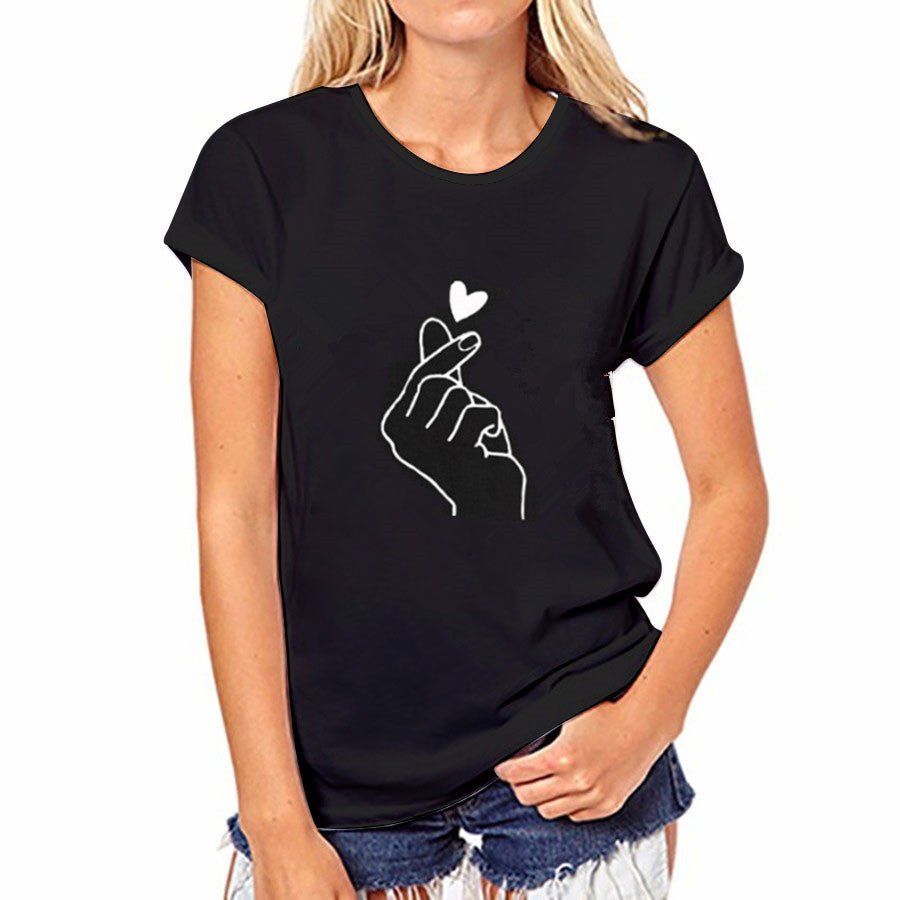 Black Graphic Print T-Shirt