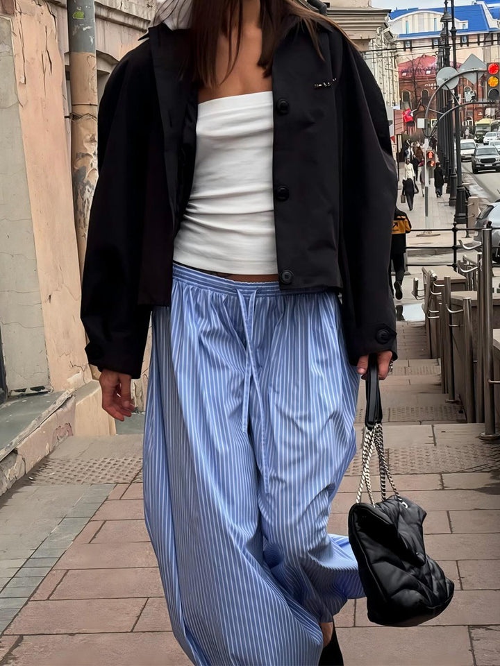 Blue Ultra Baggy Fit Trousers