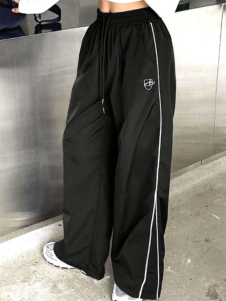 Black Side Stripe Sweatpants