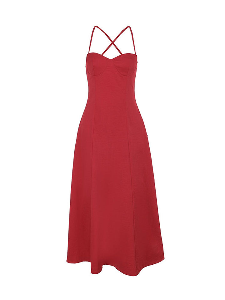 Strappy Aline Midi Dress