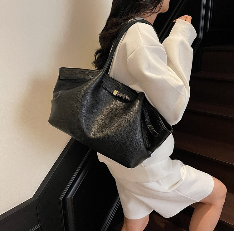 Black Curveline Shoulder Bag