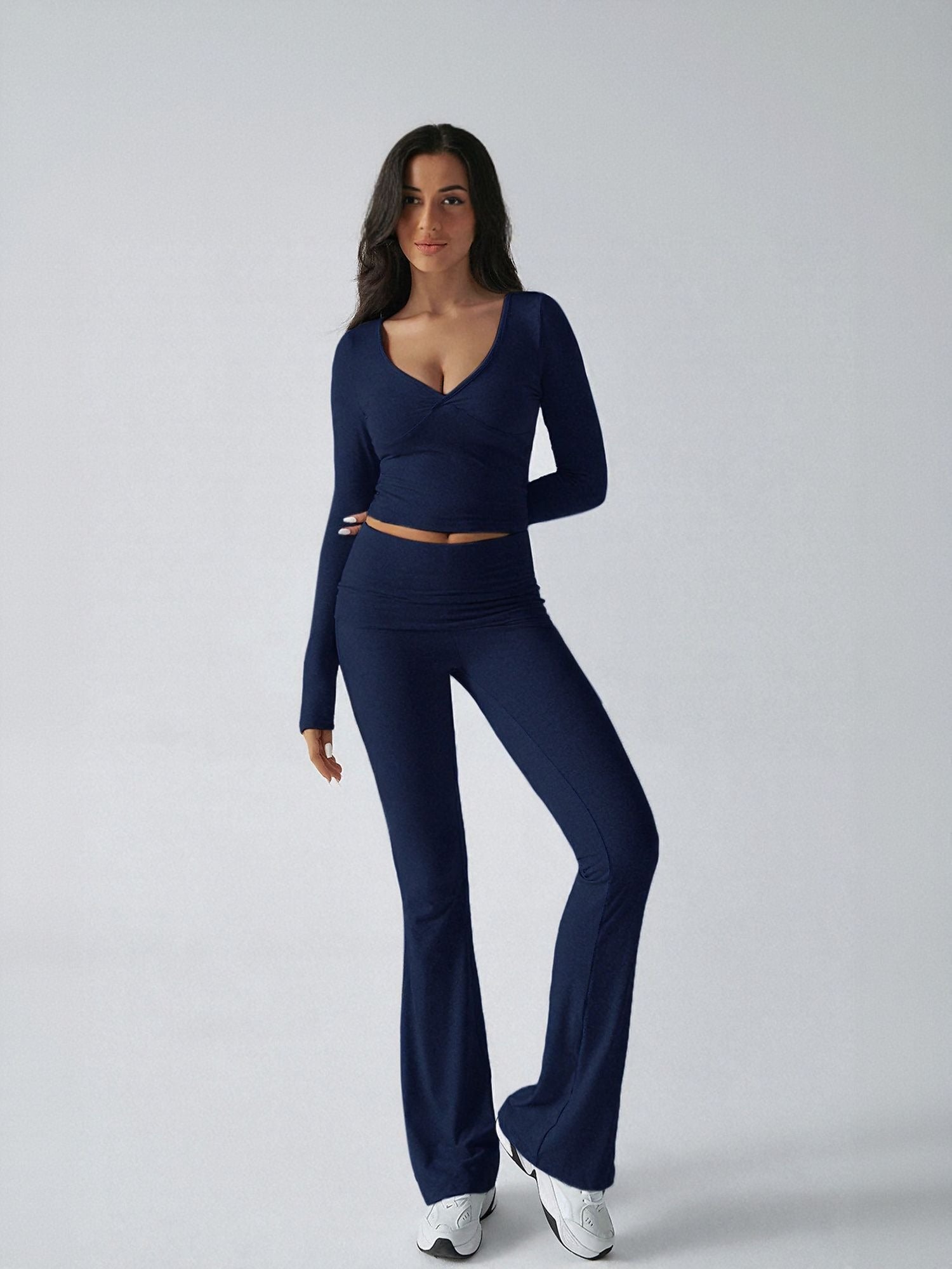 Navy Blue Tshirt And Legging Co Ord Set