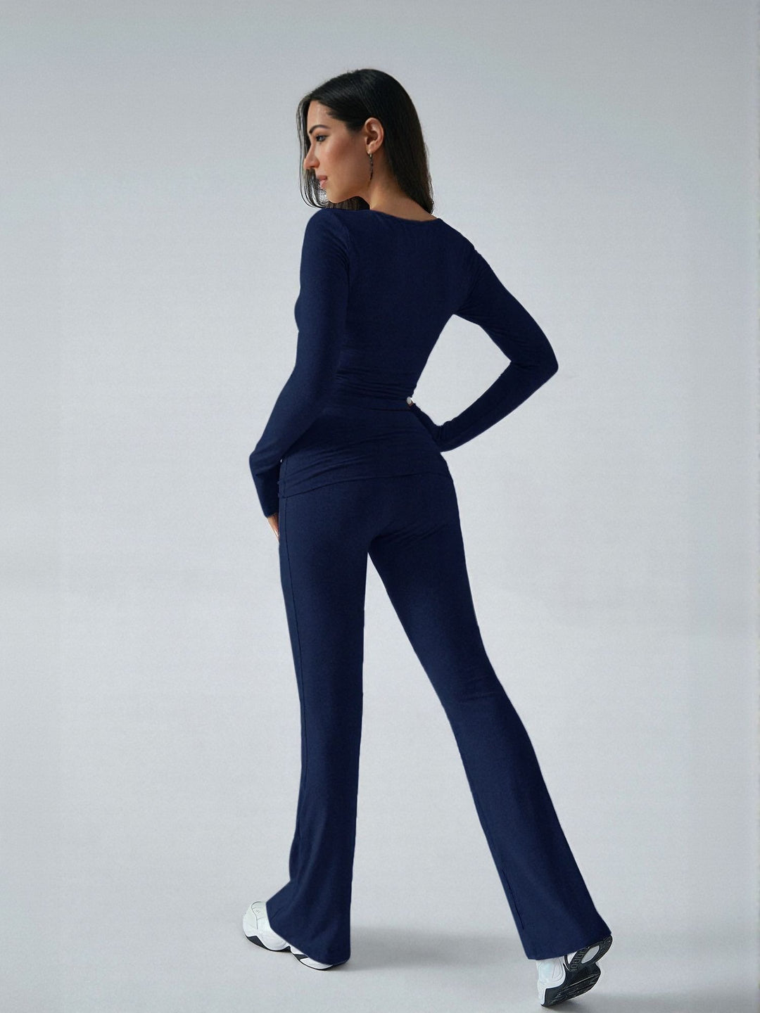 Navy Blue Tshirt And Legging Co Ord Set