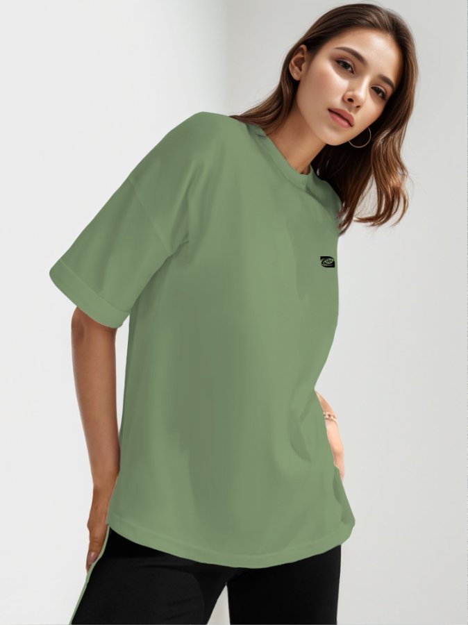 Green Short Sleeve Graphic Print Tshirt