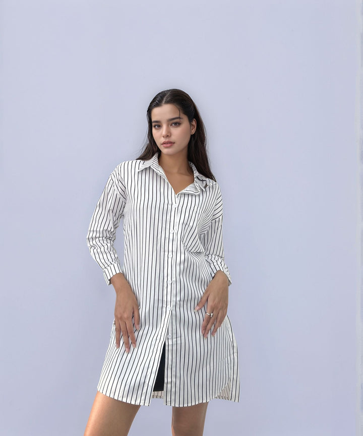 White Longline Oversized Shirt
