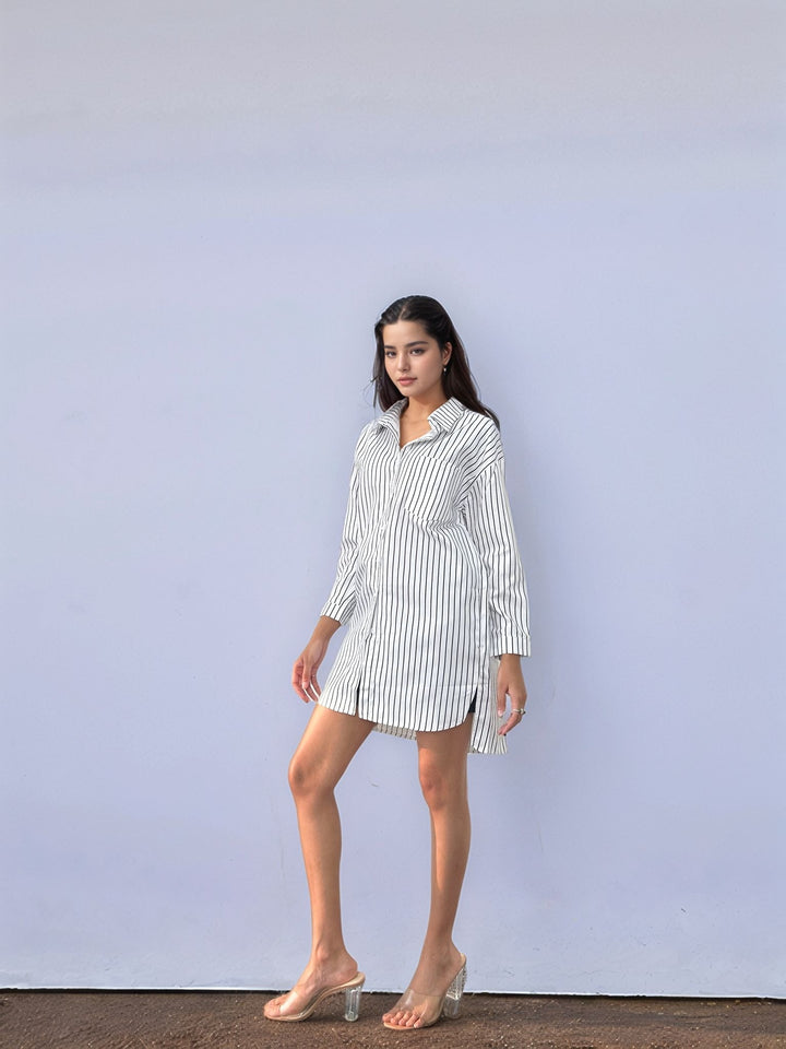 White Longline Oversized Shirt