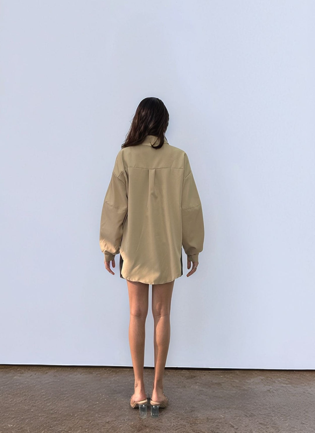 Solid Brown Long Sleeve Shirt